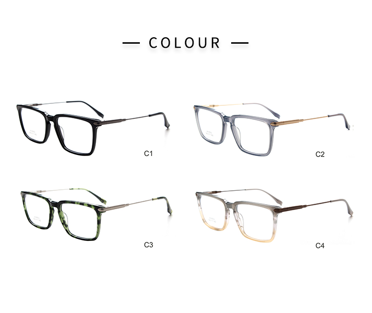 Thick Frame Glasses - Color