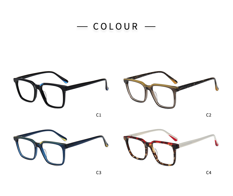 Rectangle Frame Glasses_color