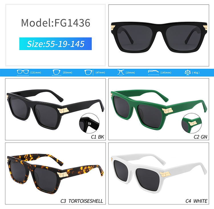 FG1436-wholesale square sunglasses