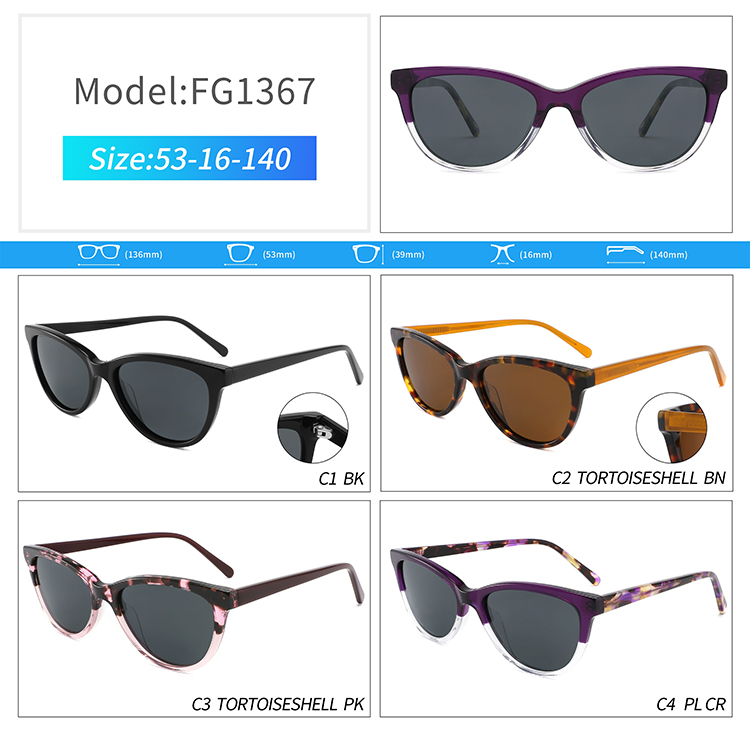 FG1367-acetate man sunglasses
