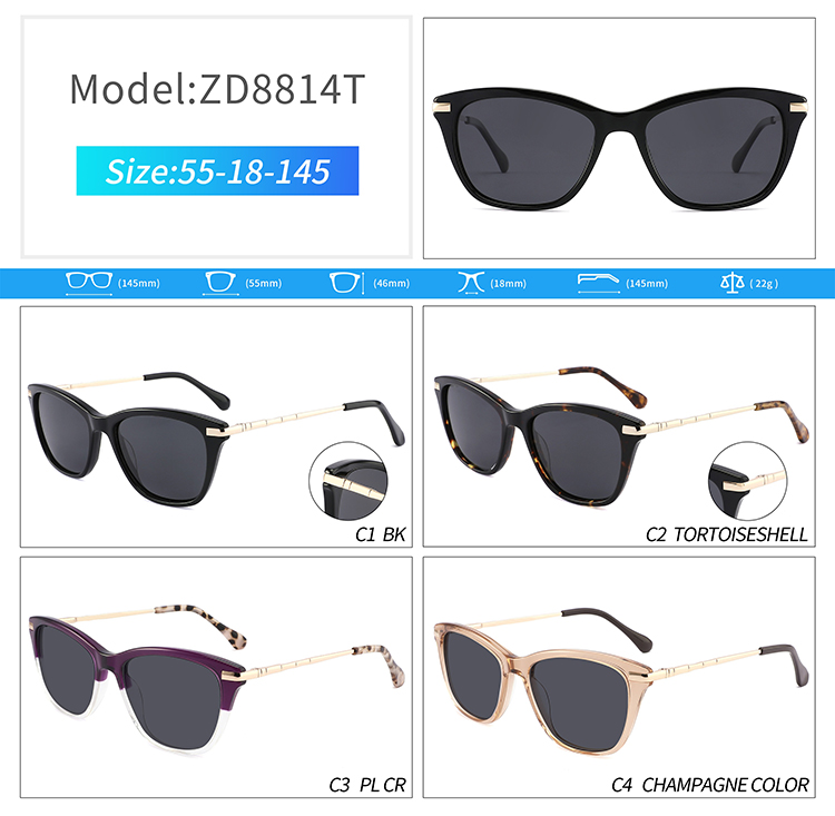 ZD8814-plain sunglasses wholesale