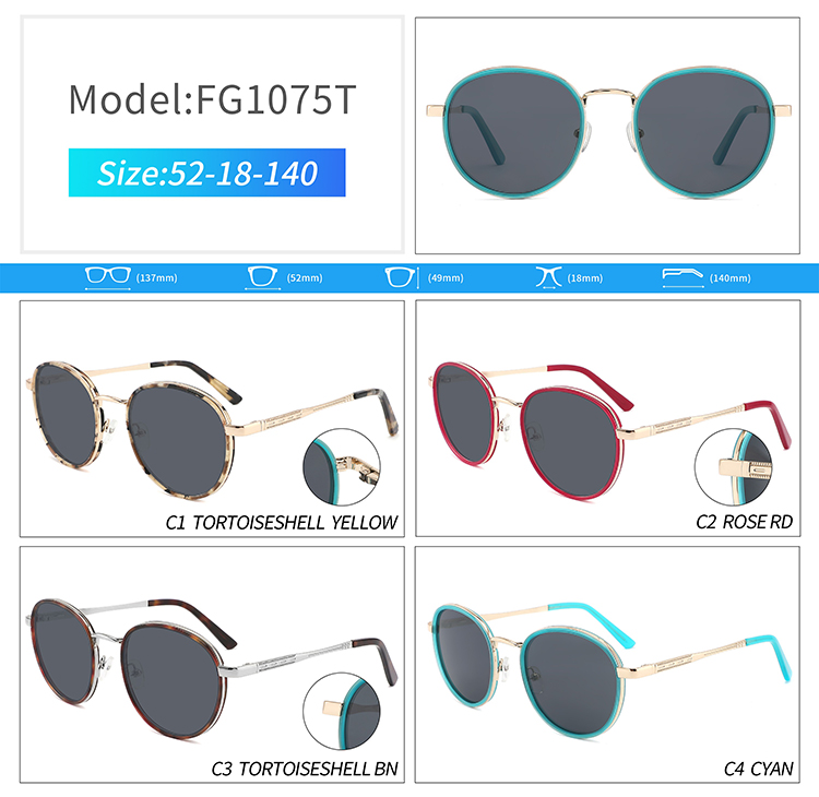 FG1075-round sunglasses women