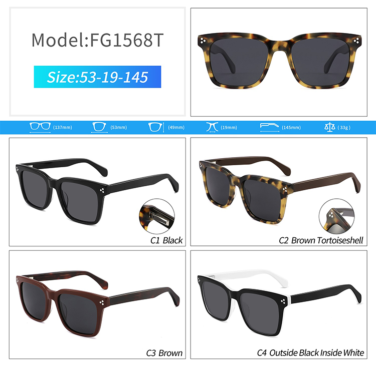 FG1568-luxury acetate sunglasses women