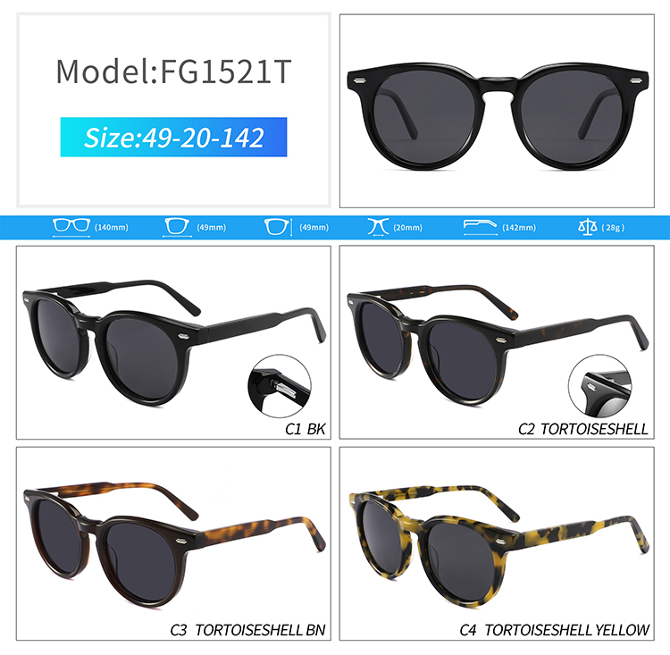 FG1521-men sunglasses round,
