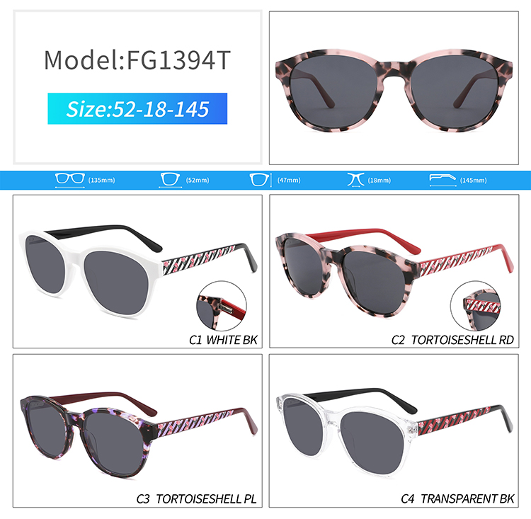 FG1394-retro round sunglasses