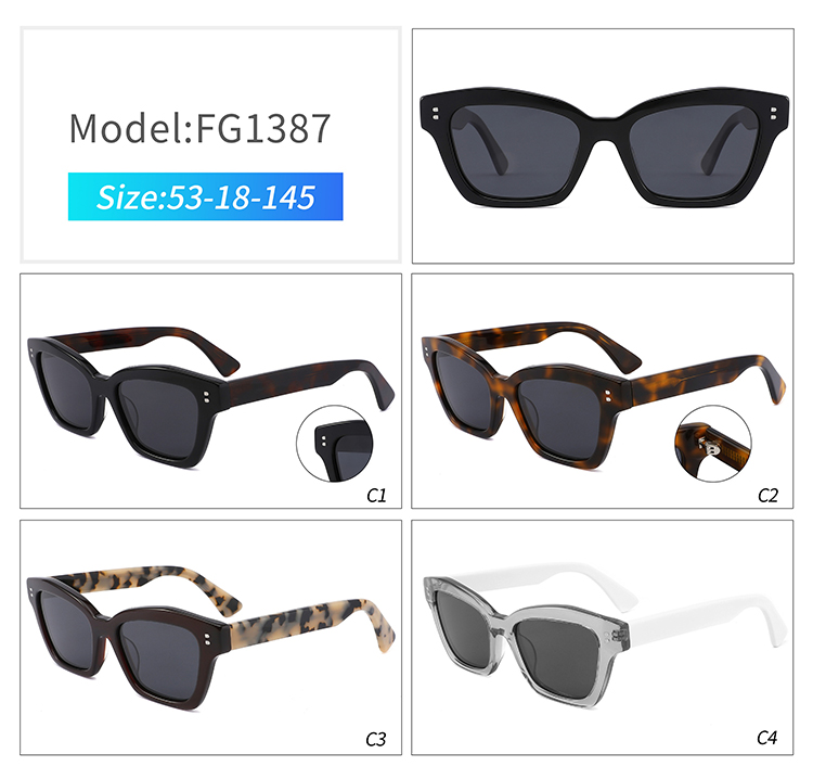 FG1387-butterfly acetate sunglasses