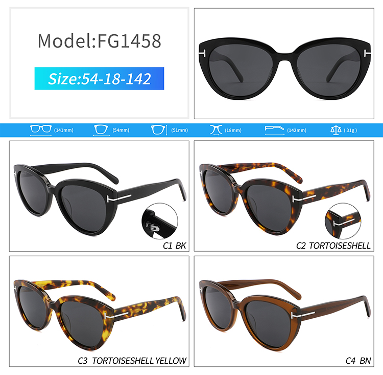 FG1458-wholesale women sunglasses cat eye