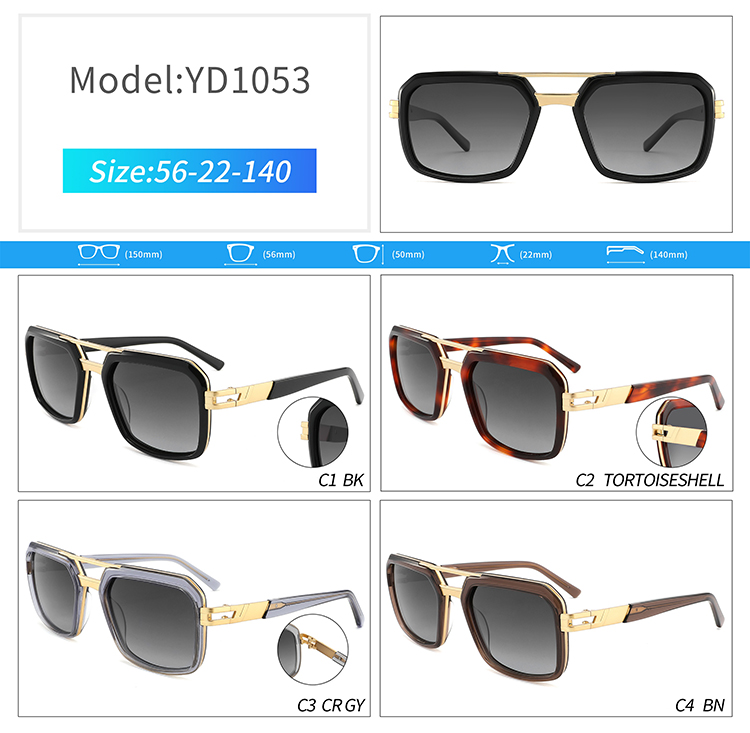 YD1053-aviator glasses women