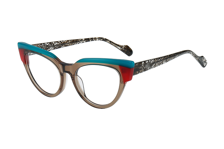 Acetate Cat Eye Glasses Frames LM6038