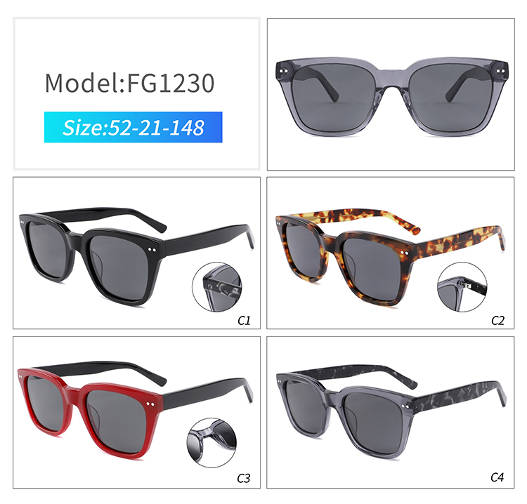 FG1230-thick frame sunglasses