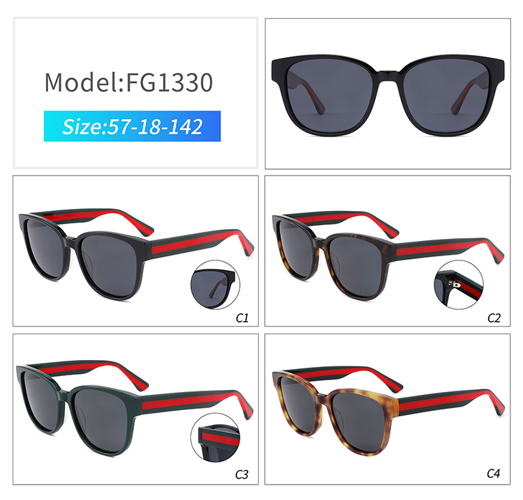 FG1330-handmade acetate sunglasses
