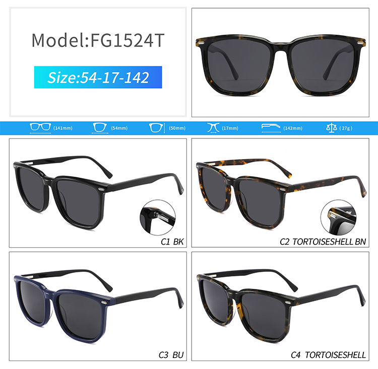 FG1524-men square sunglasses