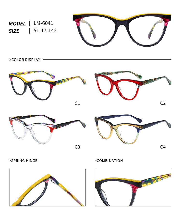 LM-6041 spectacles cat eye