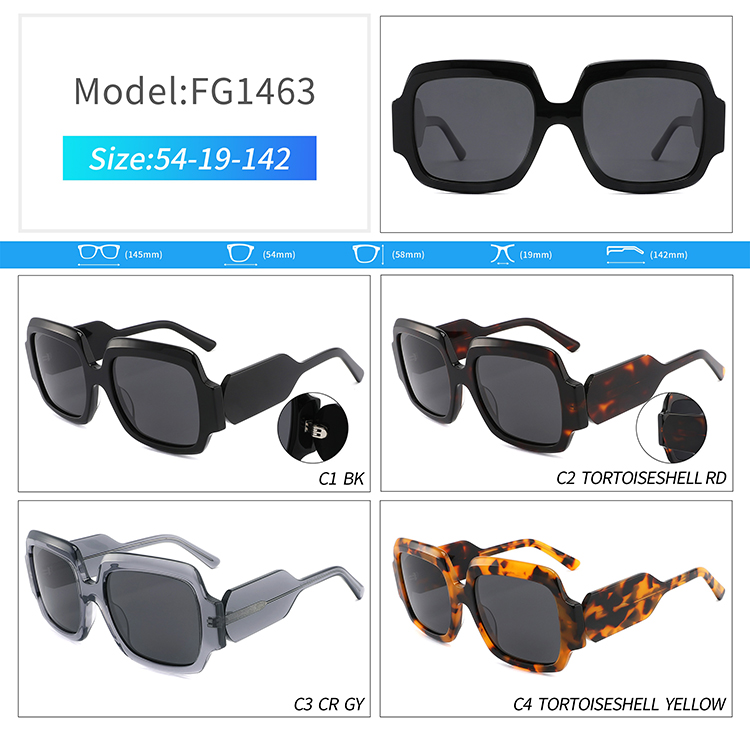 FG1463-designer square sunglasses