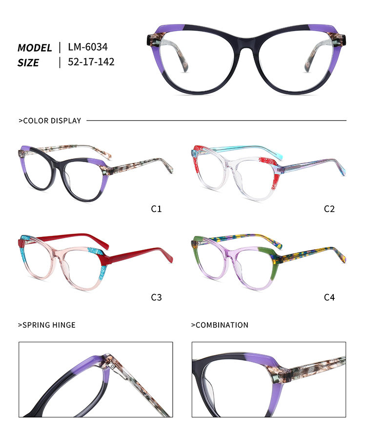 LM-6034 stylish spectacles for women