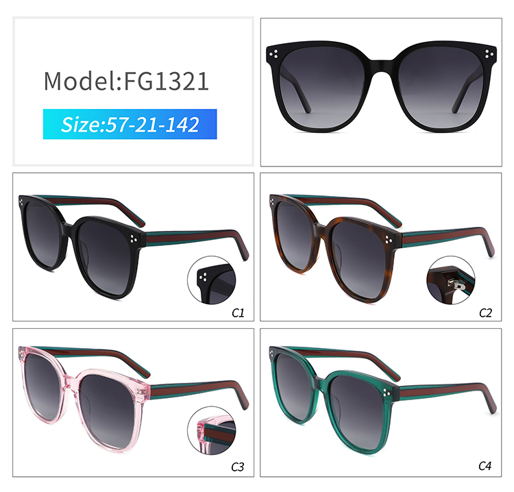 FG1321-square acetate sunglasses