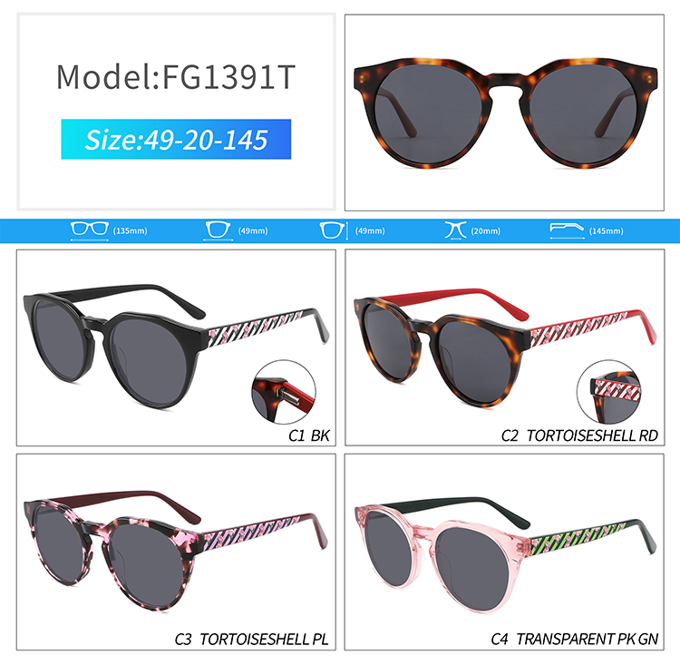 FG1391-round frame sunglasses