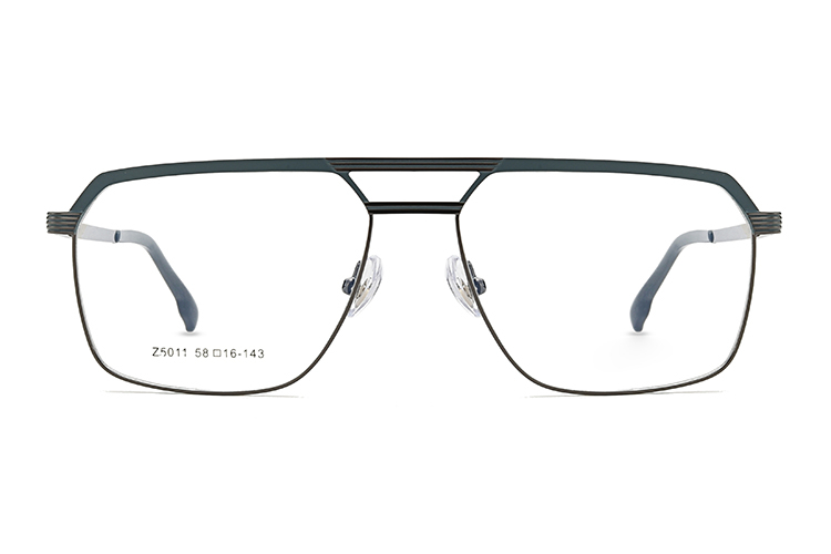 Silver Metal Glasses Frames HT5011