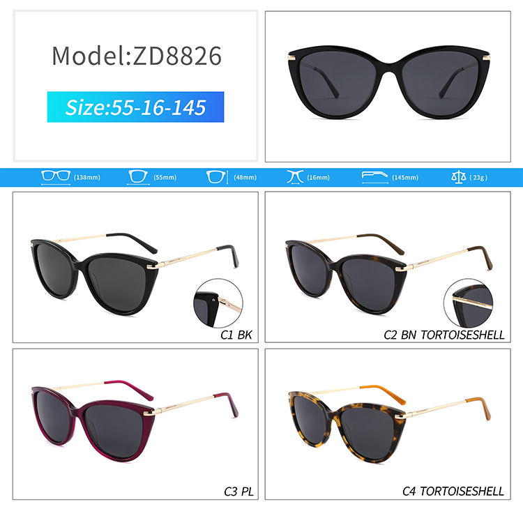ZD8826-wire rim sunglasses