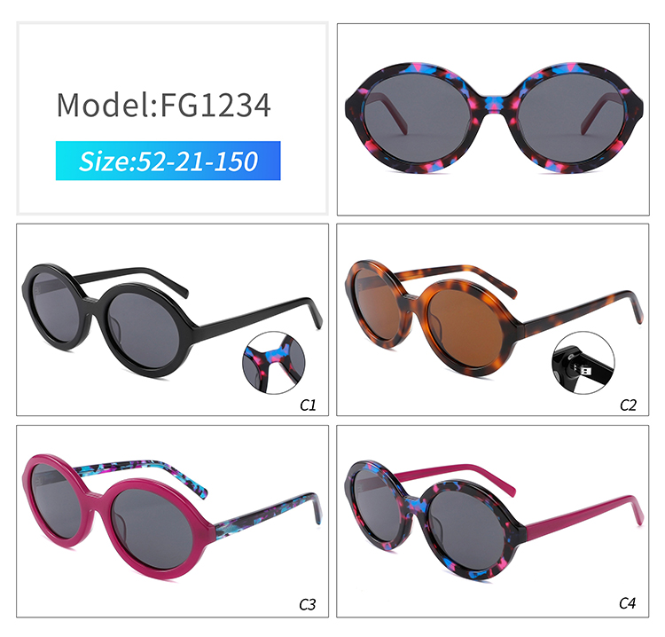 FG1234-vintage round sunglasses
