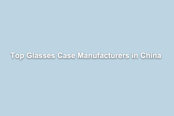 Top Glasses Case Manufacturer in China