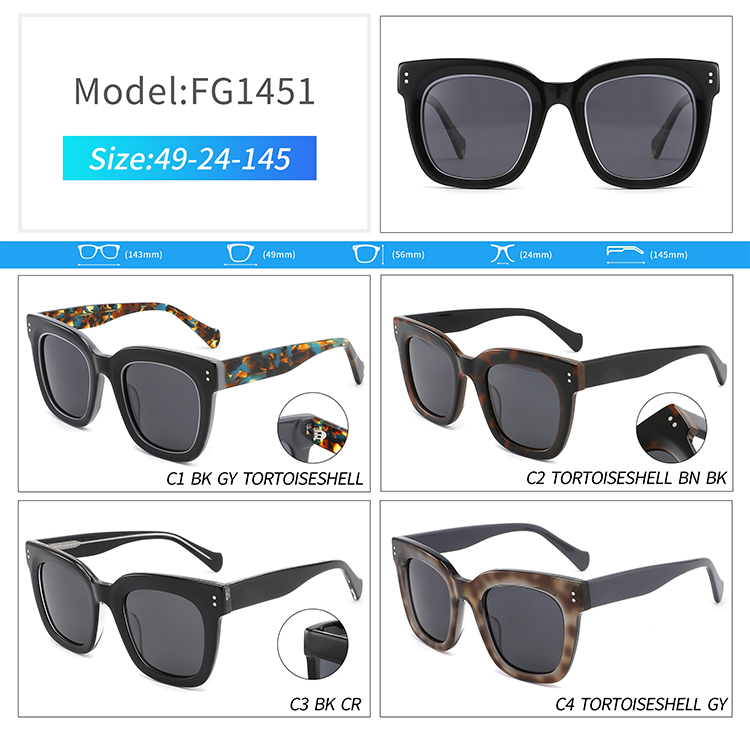 FG1451-trendy oversized sunglasses