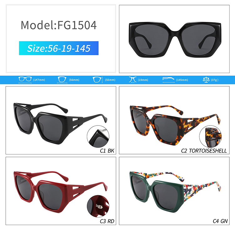 FG1504-unisex acetate sunglasses