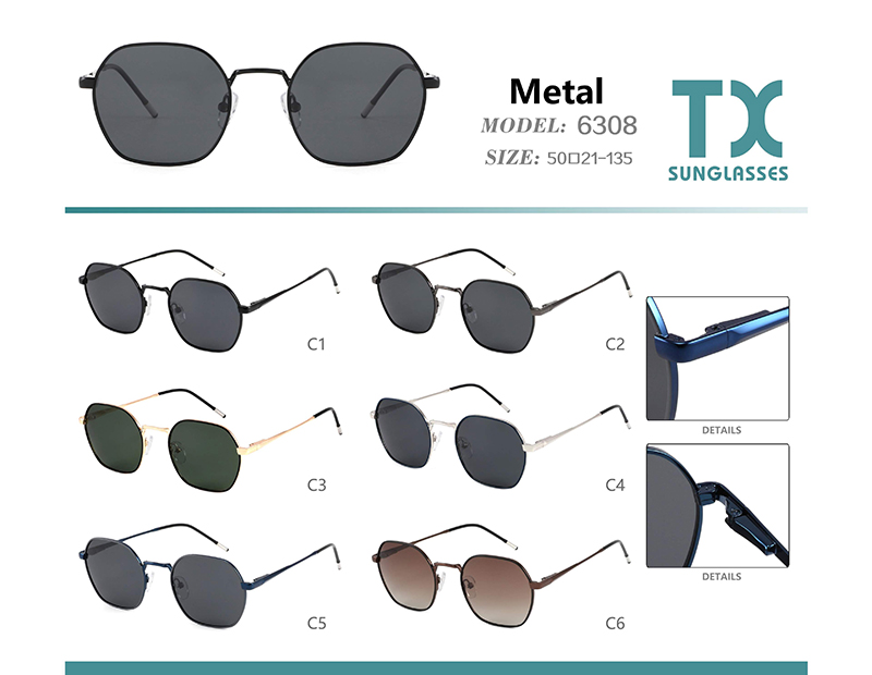 Wholesale Metal Sunglasses 6308