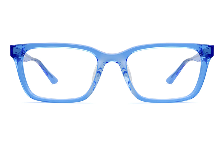 Blue Transparent Glasses Frame