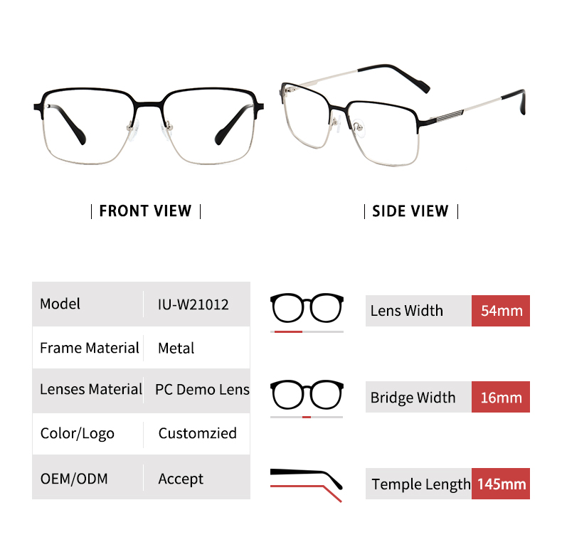 Quality Spectacle Frames_size