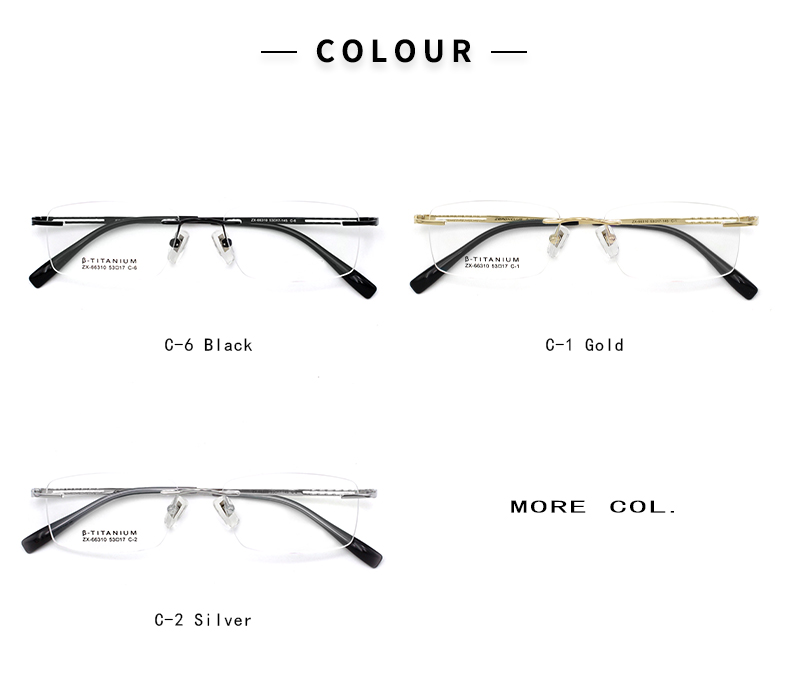 Rimless Eyeglass Frames_color