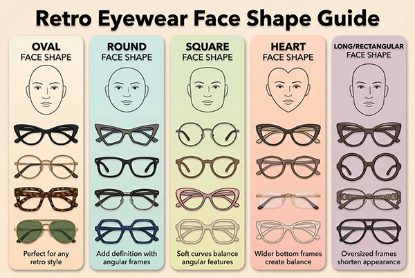 Retro Eyewear Face Shape Guide