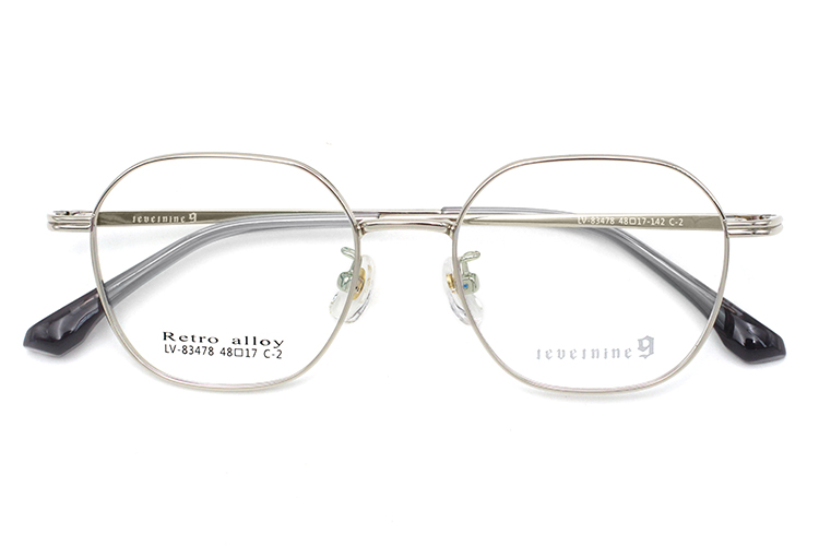 Alloy Frame Glasses - Silver