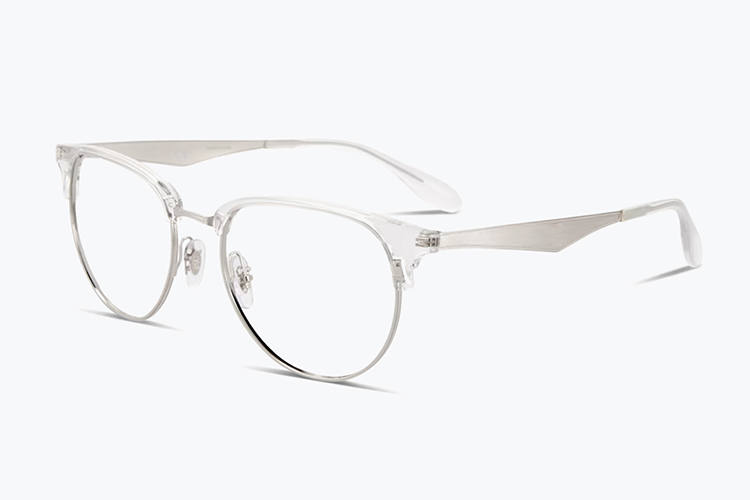 Clear Frames with Metal Temple