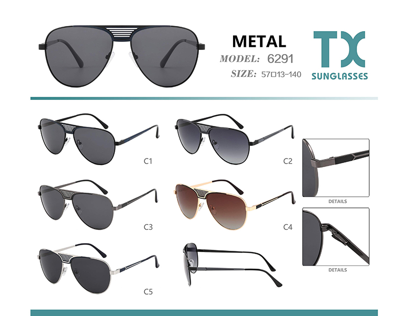 Wholesale Metal Sunglasses 6291