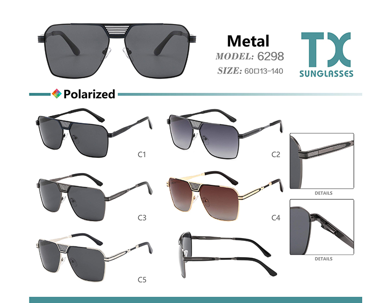 Wholesale Metal Sunglasses 6298