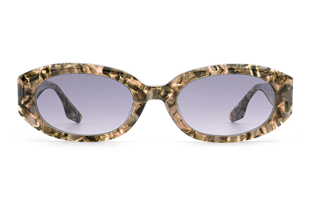 Oval Acetate Sunglasses