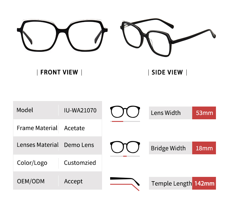Thick Frame Eyeglasses_detials