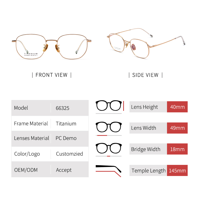 Titanium Frame Glasses_detials