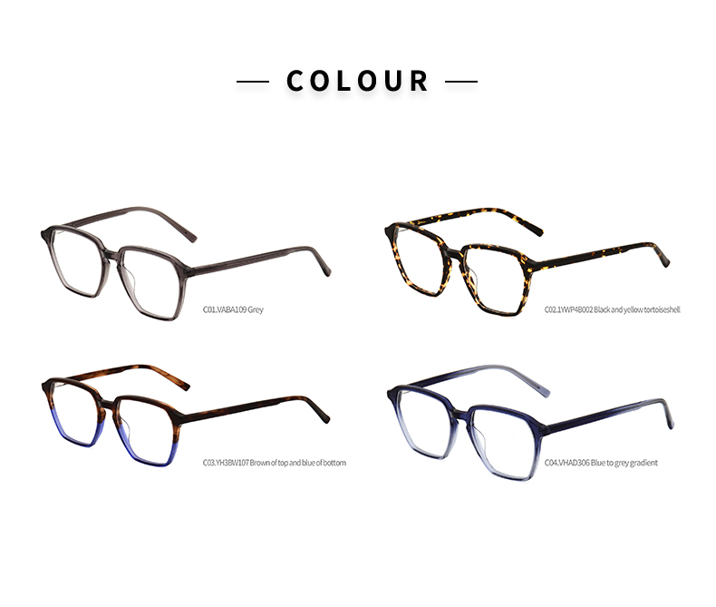 Square Frame Glasses Men's_color