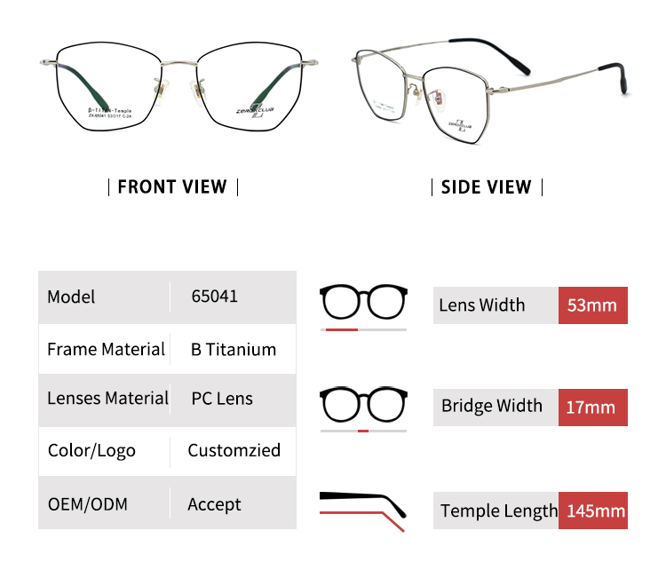 custom eyewear frames_size