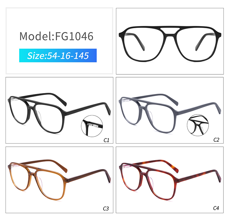 Acetate eyewear optical frames FG1046