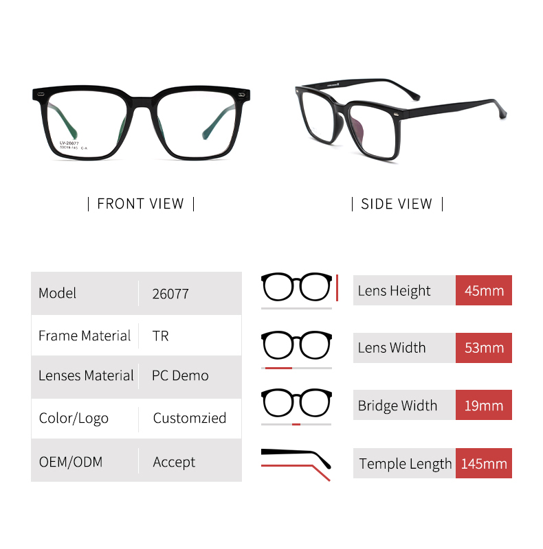 Optical Glasses Frames_size