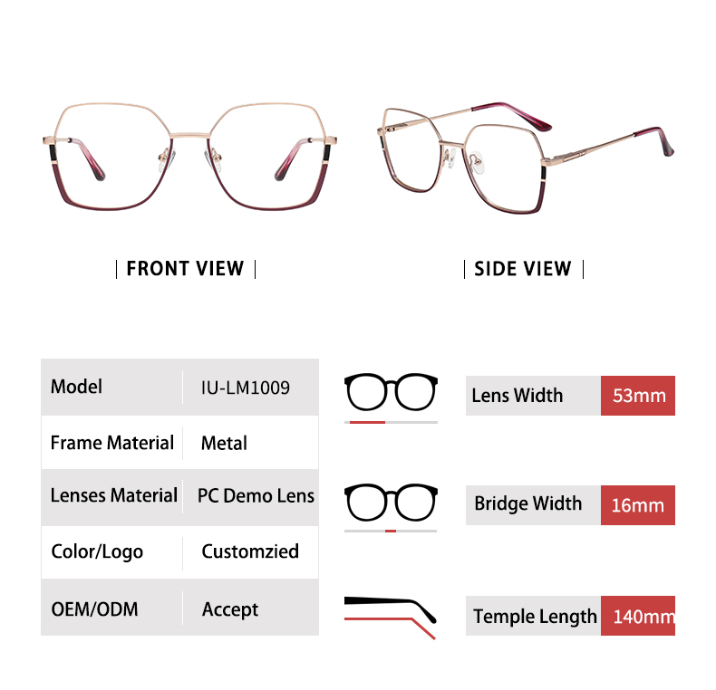 Prescription Eyeglass Frames_size