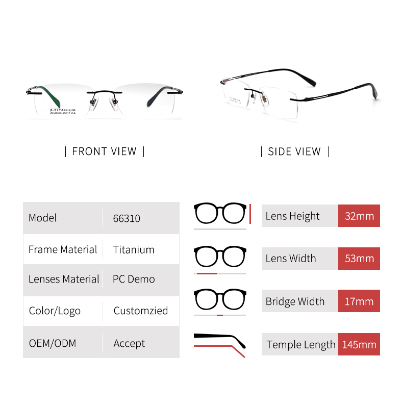 Rimless Eyeglass Frames_detials