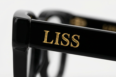 Laser engraving​​​​​​​ for acetate frames