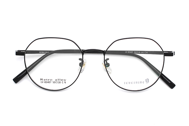 Metal Glasses Frame - Black