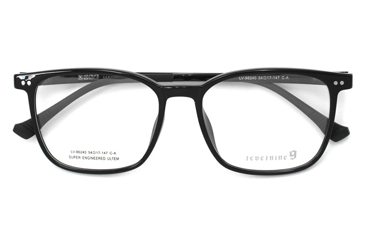 Rectangle Frame Spectacles - Black