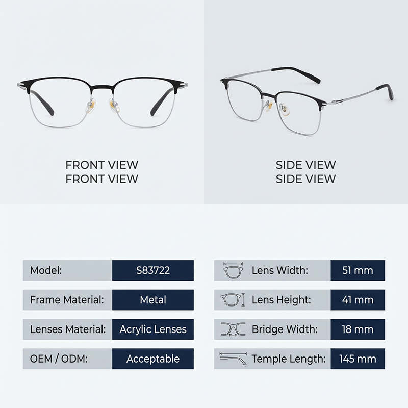 LevelNine S83722 Metal Glasses Frames00013