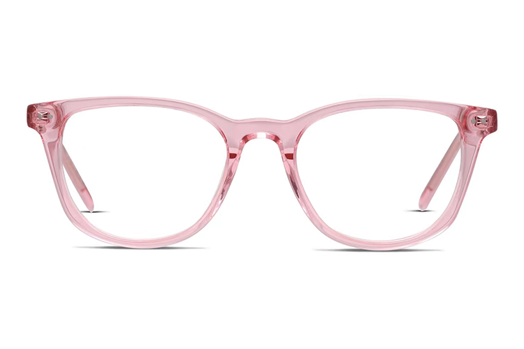 Pink Transparent Glasses Frame